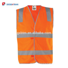 OEM Service 100%Polyester Day/Night Visibility Reflective Safety Vest 3M